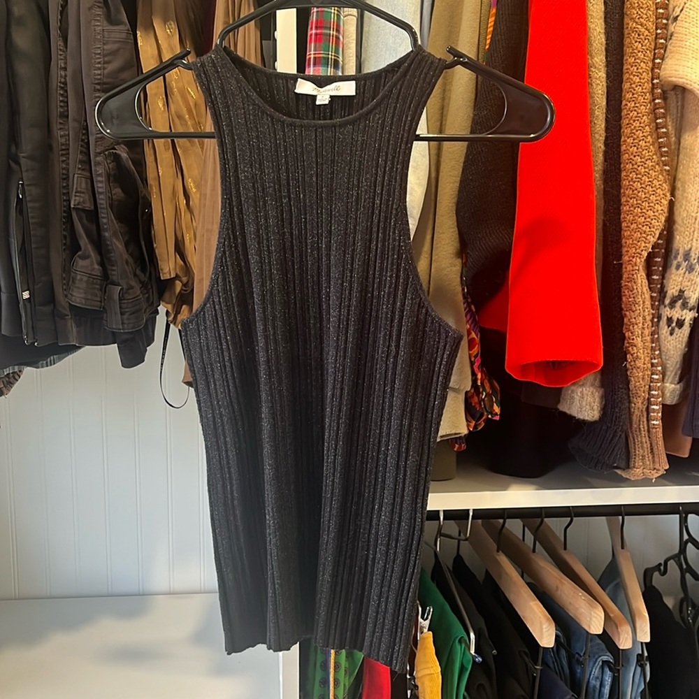 Madewell Shimmer Sweater Tank- NWOT